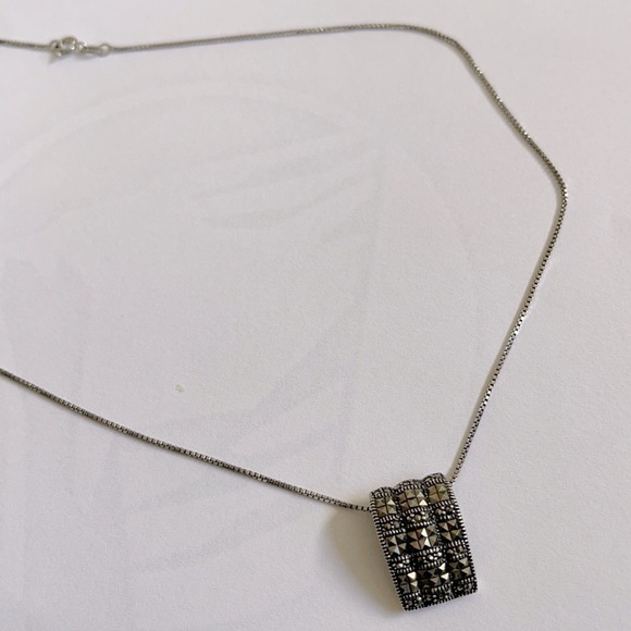 Rectangle Charm Necklace - Picture 1 of 4